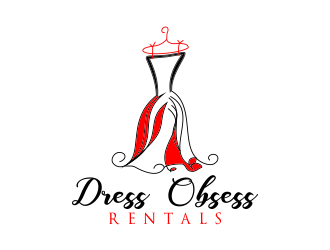 Dress Obsess Rentals logo design by done