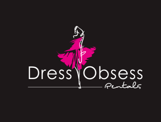 Dress Obsess Rentals logo design by YONK