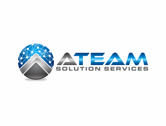 ATEAM Solution Services logo design by mutafailan