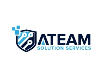 ATEAM Solution Services logo design by jaize