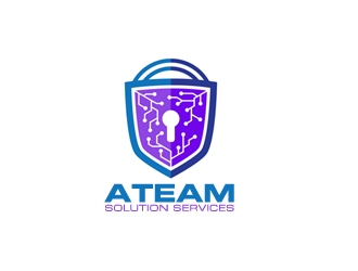 ATEAM Solution Services logo design by gilkkj