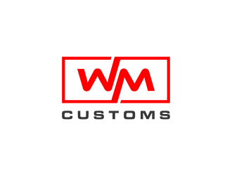 W M Customs logo design by haidar