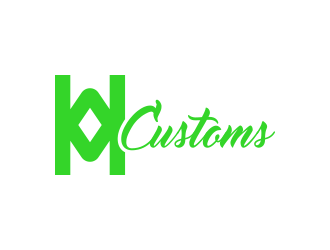 W M Customs logo design by lexipej