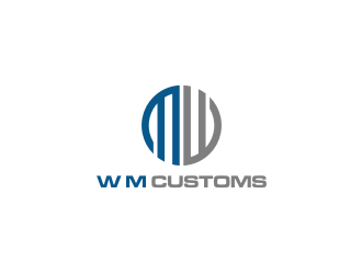 W M Customs logo design by Nurmalia