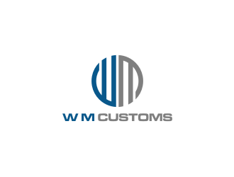 W M Customs logo design by Nurmalia