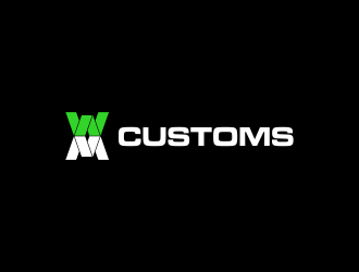 W M Customs logo design by oke2angconcept