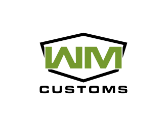 W M Customs logo design by RIANW