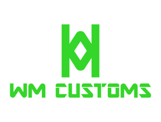 W M Customs logo design by rykos