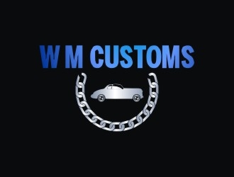 W M Customs logo design by Meyda