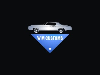 W M Customs logo design by Meyda