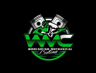 W M Customs logo design by fantastic4