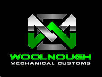 W M Customs logo design by THOR_