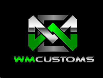 W M Customs logo design by THOR_