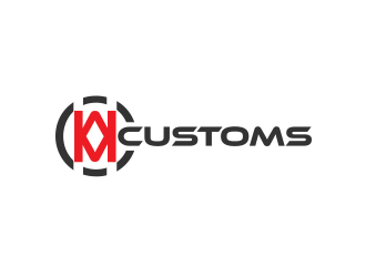 W M Customs logo design by Inlogoz