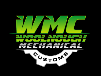 W M Customs logo design by torresace