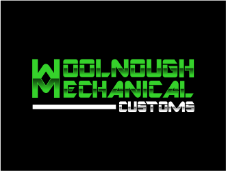 W M Customs logo design by mutafailan