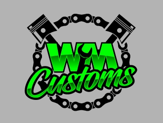 W M Customs logo design by jaize