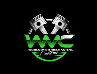 W M Customs logo design by fantastic4