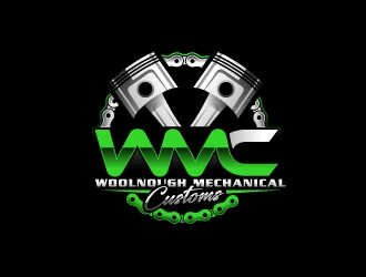 W M Customs logo design by fantastic4