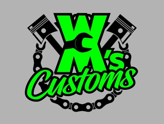 W M Customs logo design by jaize