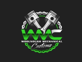 W M Customs logo design by fantastic4