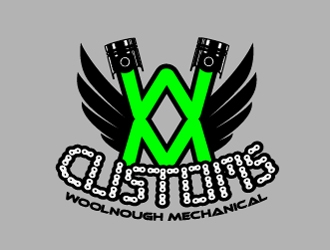 W M Customs logo design by ZQDesigns