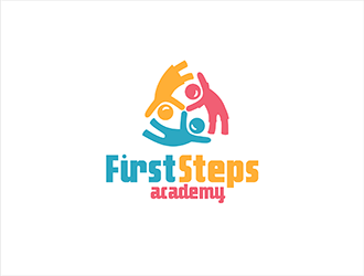 First Steps Academy logo design by hole