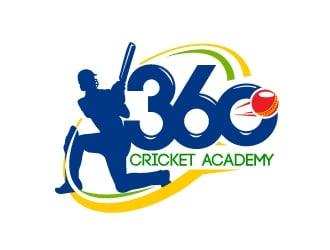 360 Cricket Academy logo design by dasigns