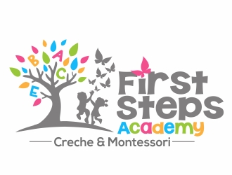 First Steps Academy logo design by nikkiblue