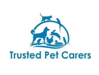 Trusted Pet Carers logo design by amar_mboiss