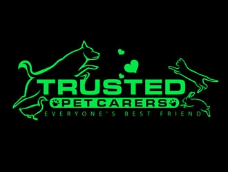 Trusted Pet Carers logo design by DreamLogoDesign