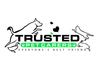 Trusted Pet Carers logo design by DreamLogoDesign