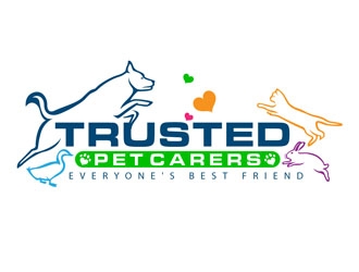 Trusted Pet Carers logo design by DreamLogoDesign