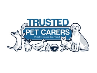 Trusted Pet Carers logo design by DreamLogoDesign