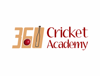 360 Cricket Academy logo design by ROSHTEIN
