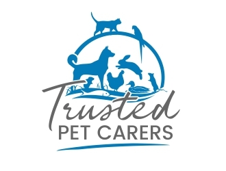 Trusted Pet Carers logo design by amar_mboiss