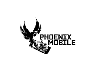 Phoenix Mobile logo design by Republik
