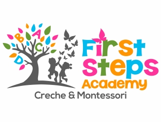 First Steps Academy logo design by nikkiblue