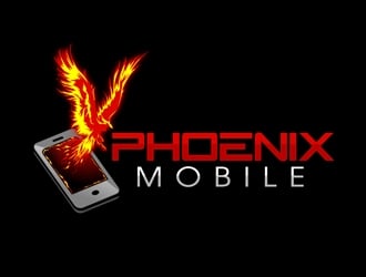 Phoenix Mobile logo design by DreamLogoDesign
