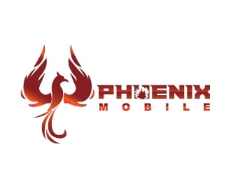 Phoenix Mobile logo design by samuraiXcreations