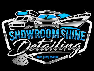 Showroom Shine Detailing Logo Design - 48hourslogo