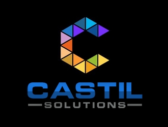 Castil Solutions logo design by nikkl