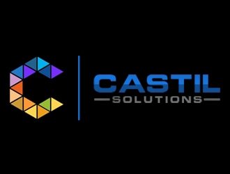 Castil Solutions logo design by nikkl