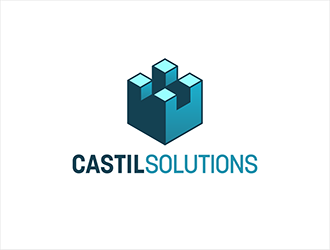 Castil Solutions logo design by hole