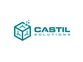 Castil Solutions logo design by pencilhand