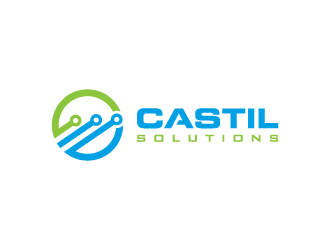 Castil Solutions logo design by pencilhand