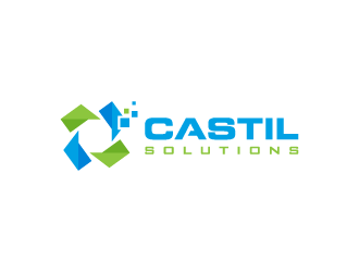 Castil Solutions logo design by pencilhand