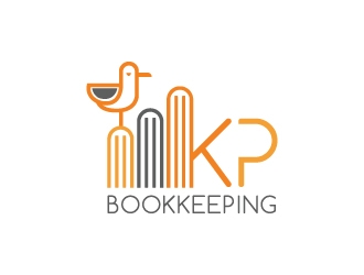 KP Bookkeeping logo design by Boomstudioz