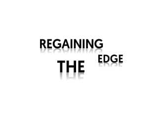 Regaining the Edge logo design by KhoirurRohman