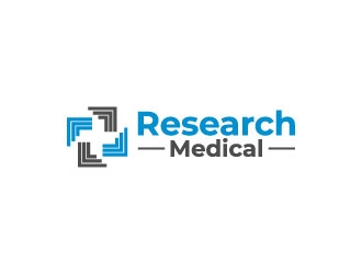 Research Medical logo design by pixalrahul